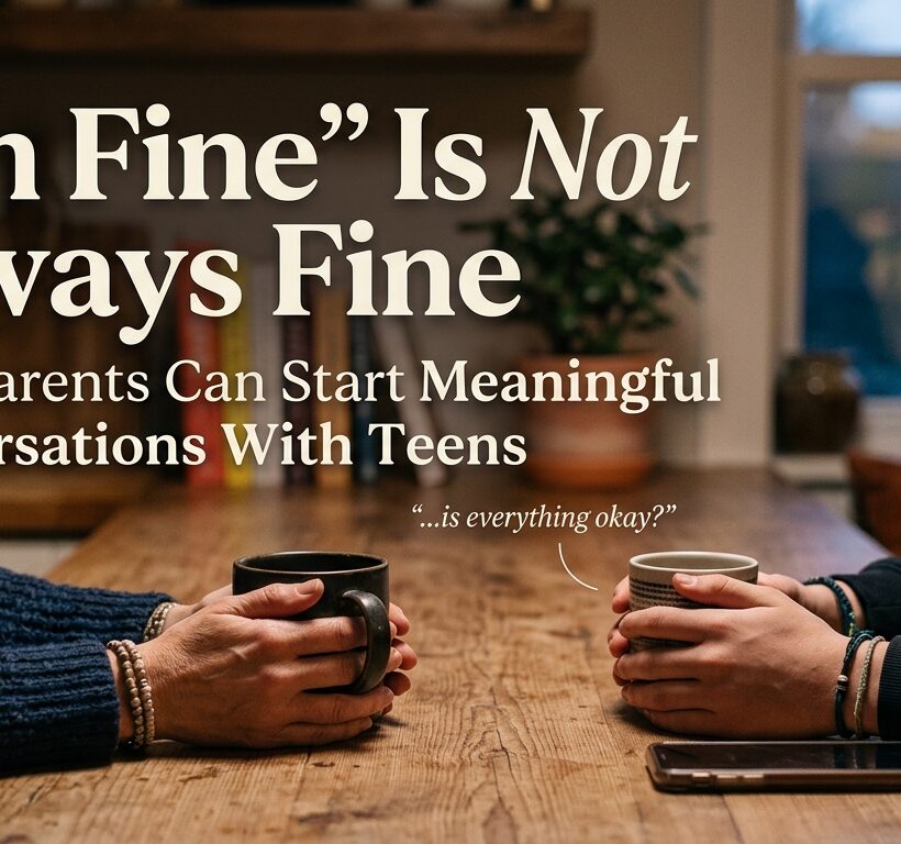 “I’m Fine” Is Not Always Fine: How Parents Can Start Meaningful Conversations With Teens