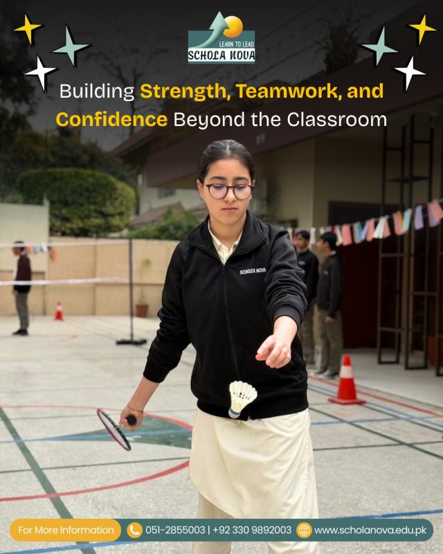 Winning isn’t only about trophies — it’s about discipline, teamwork, confidence, and learning how to rise after every challenge 🏆✨Many students grow academically but miss opportunities to develop leadership and resilience. Sports teach lessons that classrooms alone cannotAt Schola Nova, every game helps students build character, confidence, and lifelong skills that shape strong future leaders 🌟Because true education develops both the mind and the spirit 💚📞 051-2855003 | +92 330 9892003
🌐 www.scholanova.edu.pk#ScholaNova #SportsEducation #StudentLeadership #CharacterBuilding #SchoolSports FutureLeaders StudentGrowth HealthyMindHealthyBody Teamwork SchoolLife LearnToLead