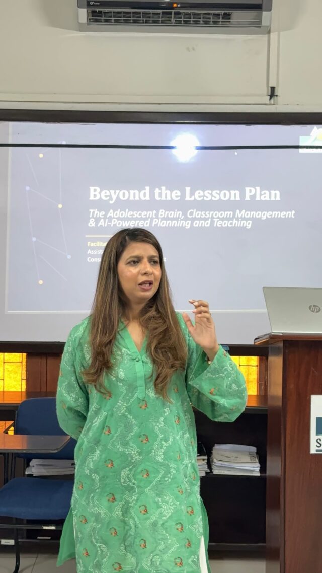 When teachers understand the adolescent mind, teaching becomes more than delivering lessons—it becomes about building connection, confidence, and curiosity. 🌱A powerful session on “Beyond the Lesson Plan” with Dr. Semra Salik explored how understanding students, managing classrooms effectively, and using technology wisely can transform learning.Because great teaching isn’t just about what we teach—it’s about how deeply we connect. 💚At Schola Nova, we believe technology can empower teachers, but inspired teachers will always be at the heart of meaningful learning.✨ Connect deeper. Teach smarter. Inspire minds.What’s one lesson beyond the lesson plan that every teacher should remember? 💬#ScholaNova #BeyondTheLessonPlan #TeacherTraining #TeachingWithPurpose #AdolescentMind ClassroomManagement AIInEducation EducationalTechnology FutureReadyEducation InspiringMinds LearnToLead