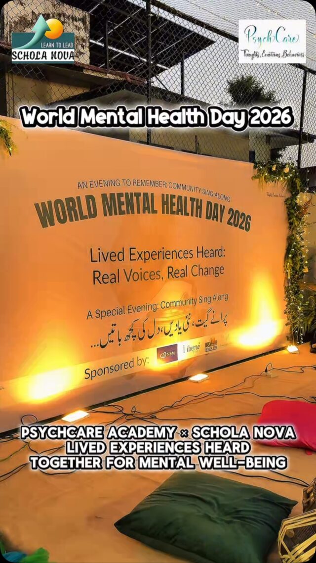 Some evenings are too special to be forgotten. 💙🎶

From familiar melodies to heartfelt smiles, Islamabad’s First Community Sing-Along brought people together for an evening filled with music, memories, meaningful connections, and a beautiful open-air dinner.

Presented by Schola Nova in collaboration with PsychCare, this World Mental Health Day celebration reminded us that sometimes, a song, a shared memory, and a moment of togetherness can make all the difference.

پرانے گیت، نئی یادیں، اور دلوں کو جوڑتی ایک خوبصورت شام۔ 💙

A heartfelt thank you to everyone who joined us and made this evening truly memorable.

🎶 Some songs end, but the memories stay forever.

#WorldMentalHealthDay #ScholaNova #PsychCare #CommunitySingAlong #IslamabadEvents MusicAndMemories MentalWellbeing CommunityConnection OldSongsNewMemories