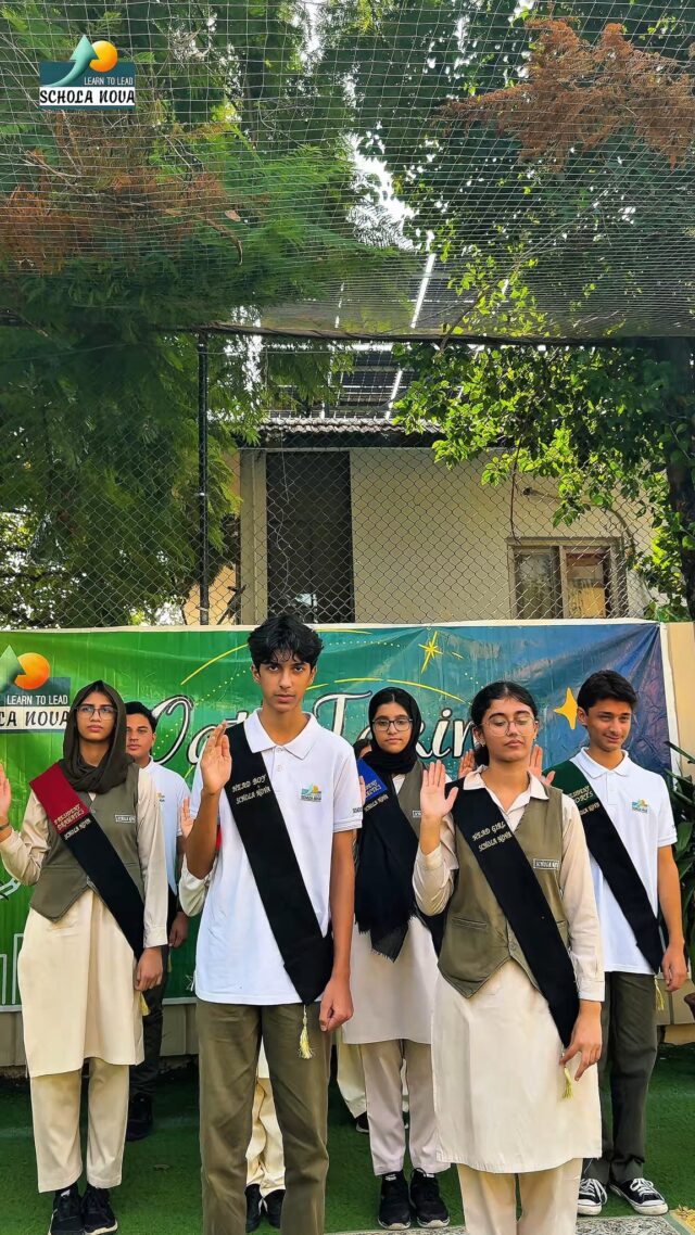 🎓✨ Taking the Oath, Embracing Leadership!

A new chapter of responsibility and leadership begins at Schola Nova! 💙

Our  Class Representatives, Proctors, Head Girl, Head Boy, and Presidents of Sports, Publications, Debates and Dramatics took their oaths, pledging to lead with integrity, serve with dedication, and represent their fellow students with pride.

From the classroom to the stage, the sports field to the debating floor, our student leaders are ready to inspire, collaborate and make a positive difference. 🌟

Leadership is not just a title. It’s a promise to lead by example.

#ScholaNova #OathTakingCeremony #StudentLeadership #HeadBoy #HeadGirl #ClassRepresentatives #SchoolProctors #StudentCouncil #YoungLeaders #LearnToLead