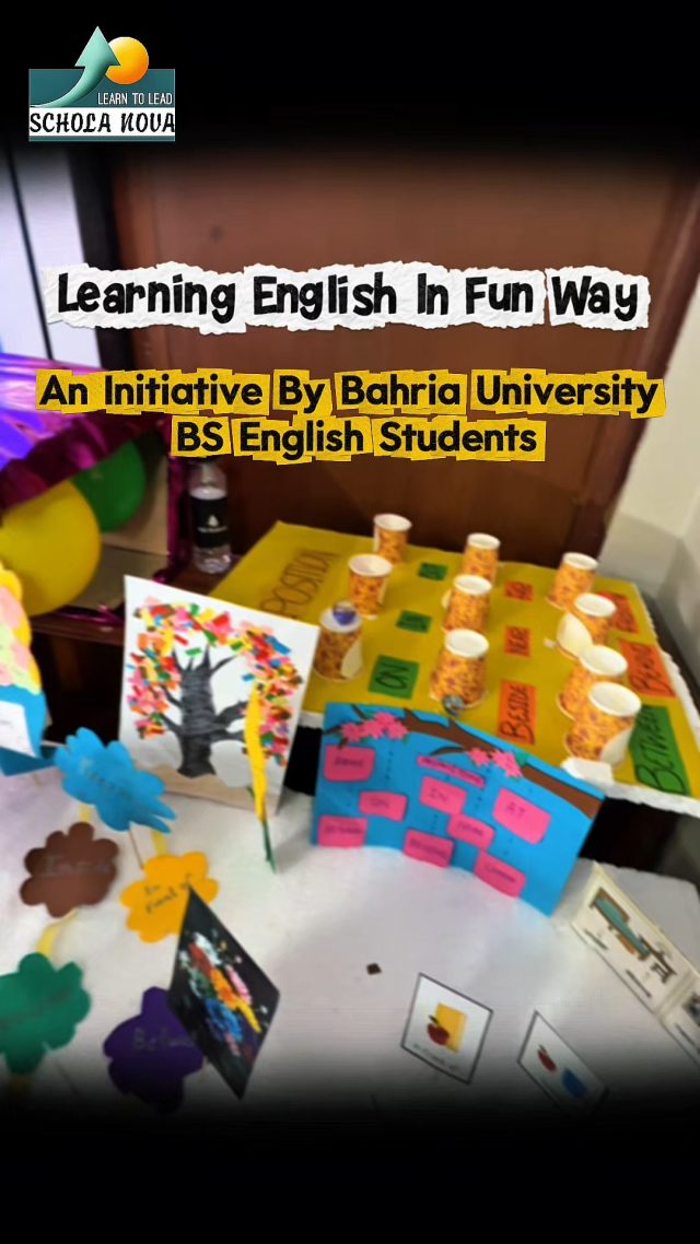 Learning English becomes exciting when students are encouraged to play, create, and communicate. Through interactive games, creative activities, and teamwork, our English is Fun campaign transformed language learning into an enjoyable experience that built confidence, strengthened communication skills, and inspired students to express themselves without fear. At Schola Nova, we believe the best learning happens when students are actively engaged because every activity is a step toward becoming a confident communicator.✨ Discover, learn, and grow with us at Schola Nova.#EnglishIsFun #ScholaNova #LearnToLead #EnglishLearning #InteractiveLearning #LanguageLearning #StudentEngagement #CommunicationSkills #CreativeLearning #LearningThroughPlay #ConfidenceBuilding #EducationMatters #SchoolsInIslamabad #BestSchoolInIslamabad #CambridgeSchool #FutureReadyStudents #HolisticEducation #StudentSuccess #LearningMadeFun #SchoolActivities